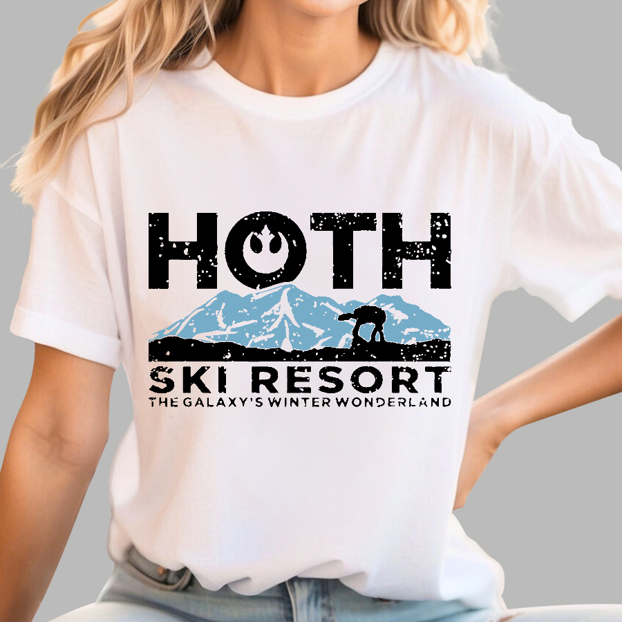 Hoth Ski Resort Casual Geeky T-Shirt