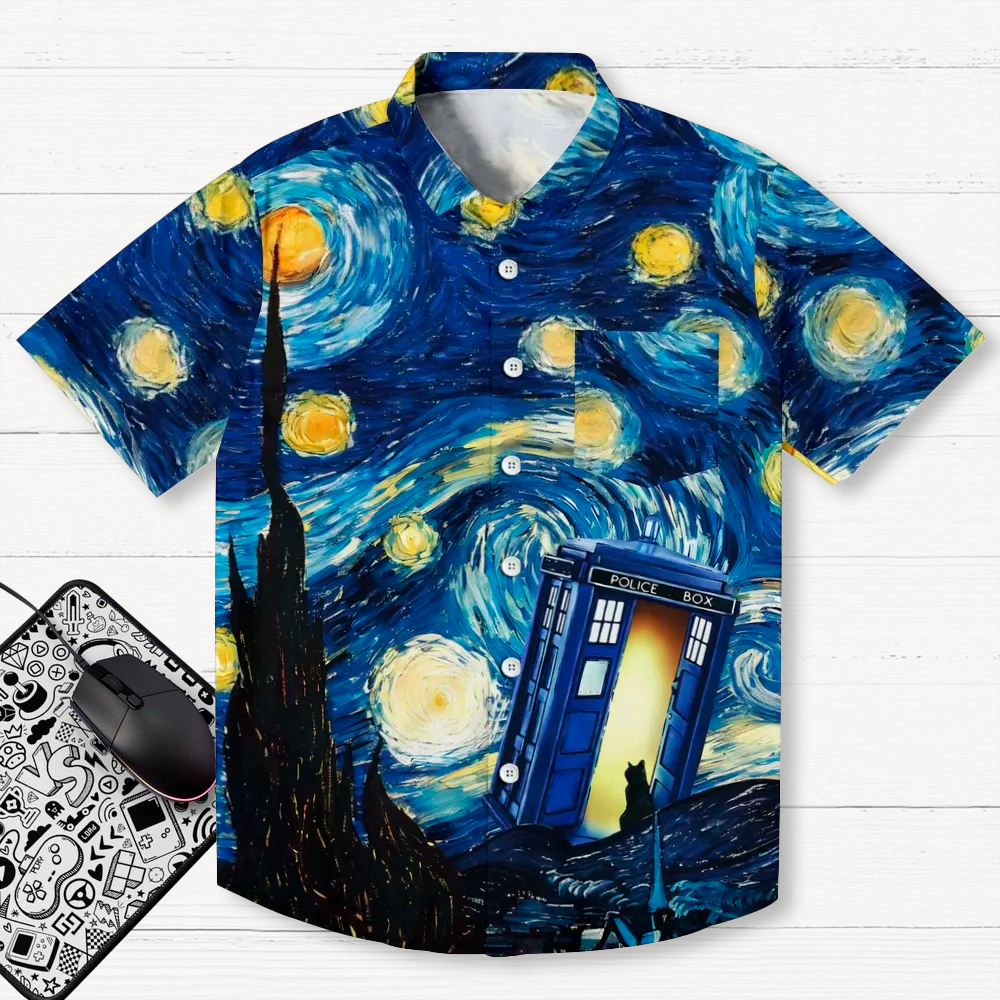 Starry Phone Booth Geeky Shirt