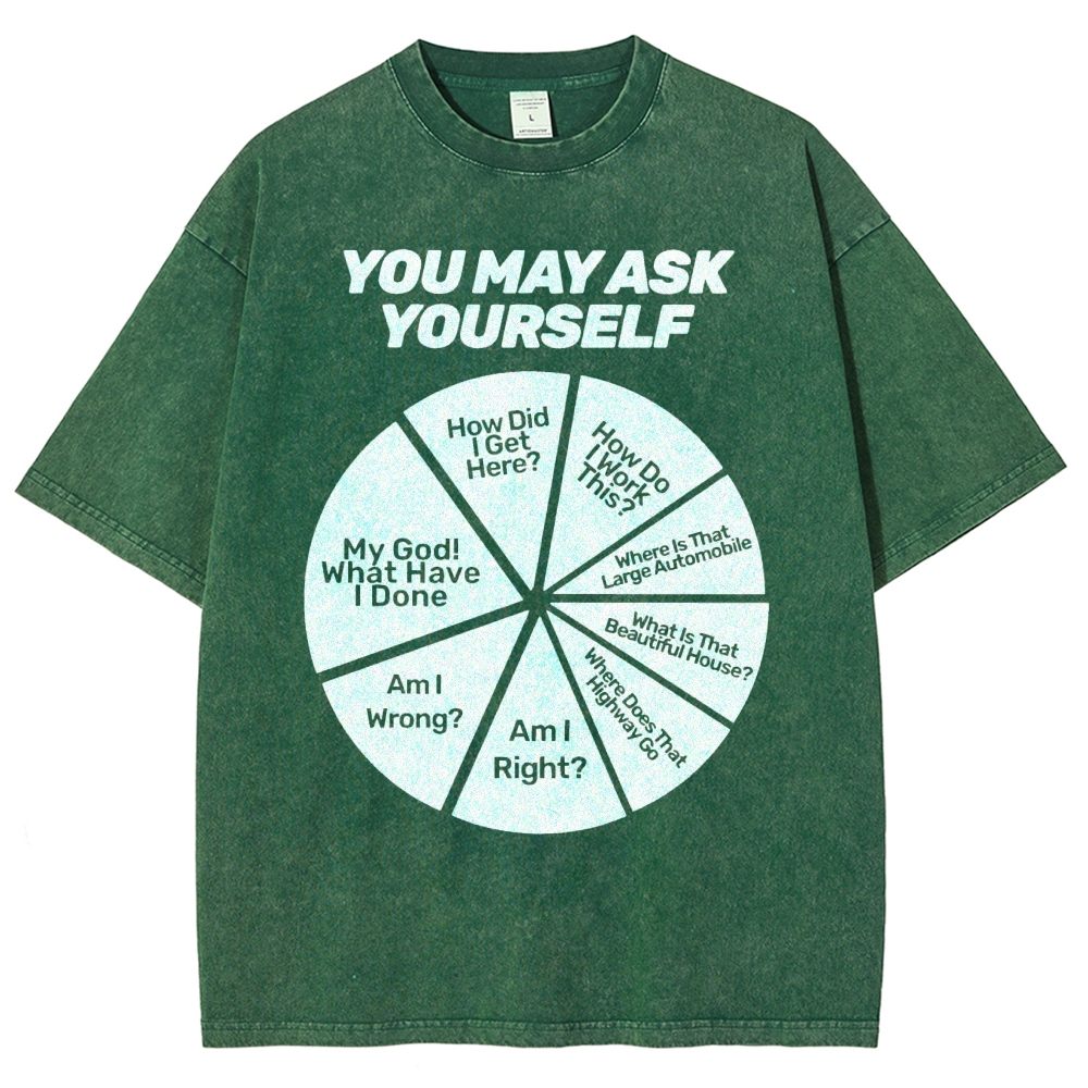You May Ask Yourself Vintage Distressed T-shirt