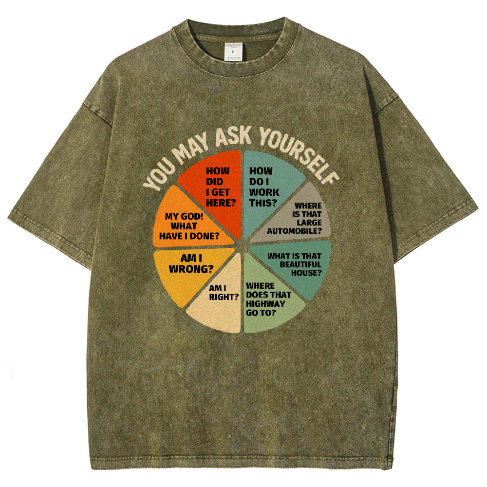 You-May-Ask-Yourself Vintage Distressed T-shirt