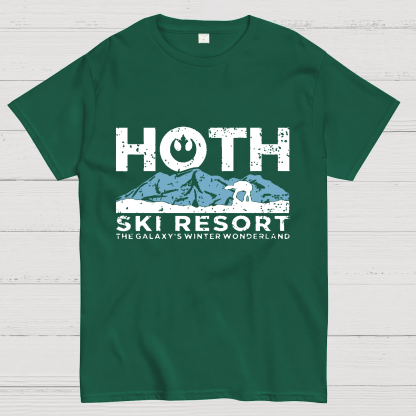 Hoth Ski Resort Casual Geeky T-Shirt