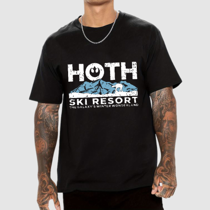 Hoth Ski Resort Casual Geeky T-Shirt