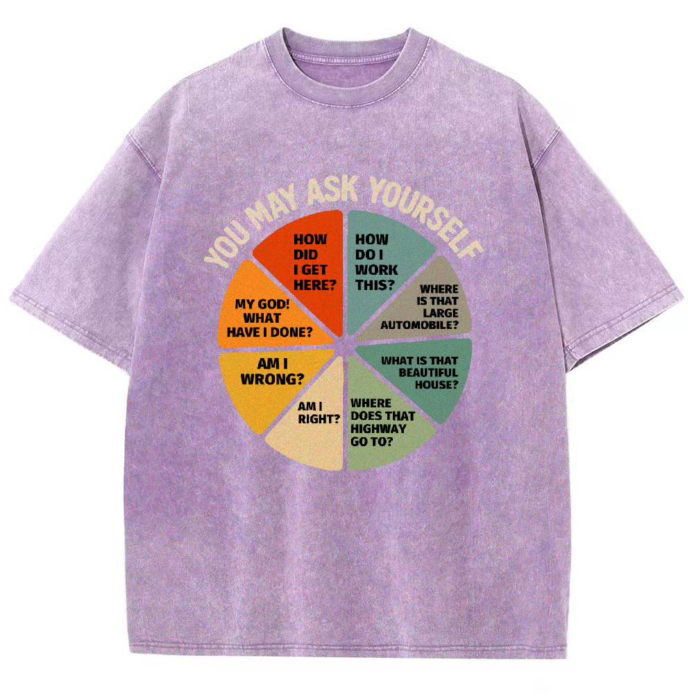 You-May-Ask-Yourself Vintage Distressed T-shirt