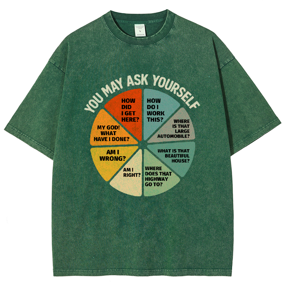 You-May-Ask-Yourself Vintage Distressed T-shirt