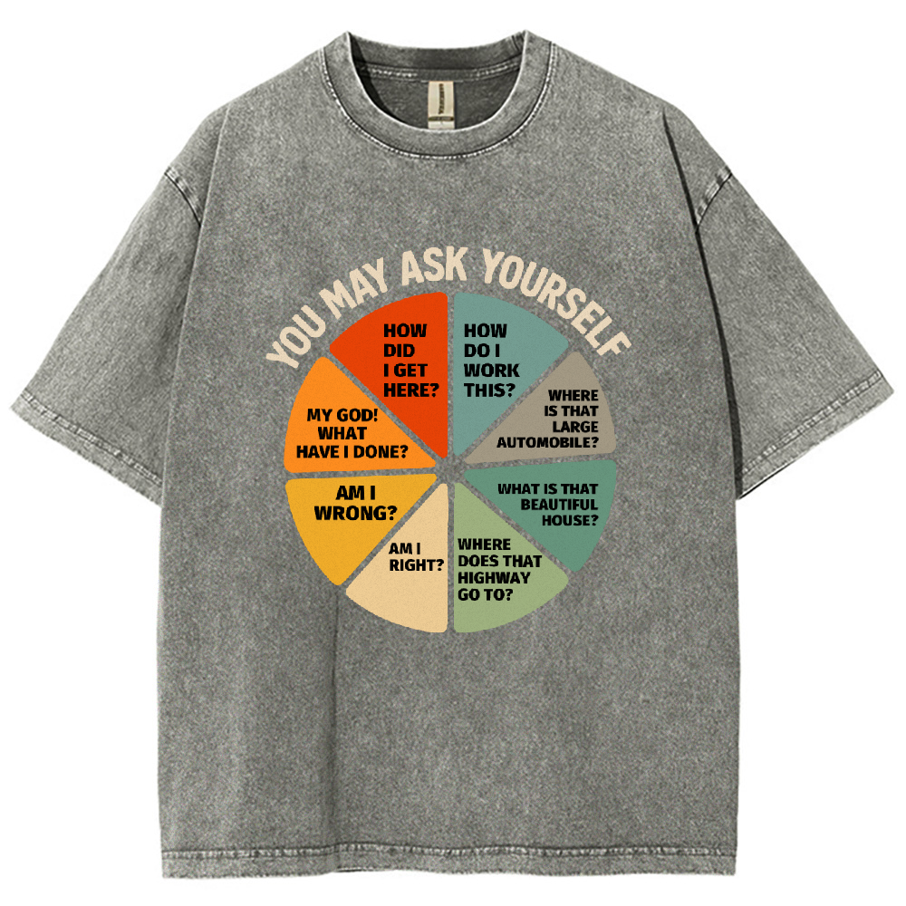 You-May-Ask-Yourself Vintage Distressed T-shirt