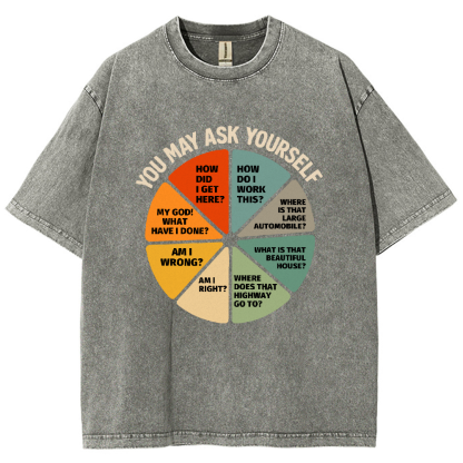You-May-Ask-Yourself Vintage Distressed T-shirt