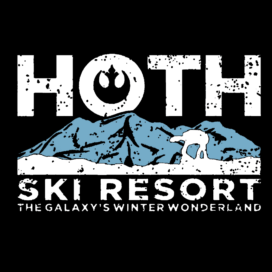Hoth Ski Resort Casual Geeky T-Shirt