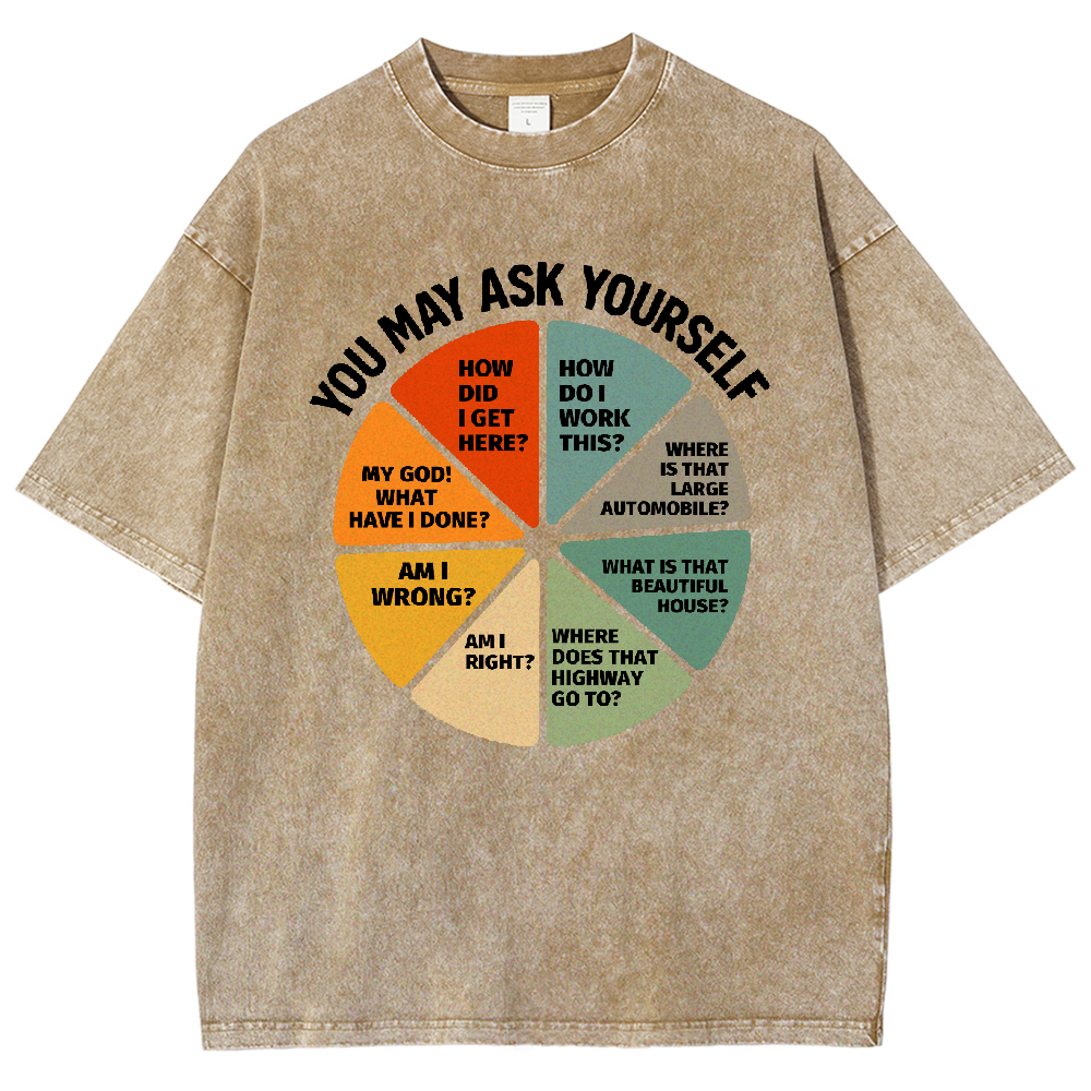 You-May-Ask-Yourself Vintage Distressed T-shirt