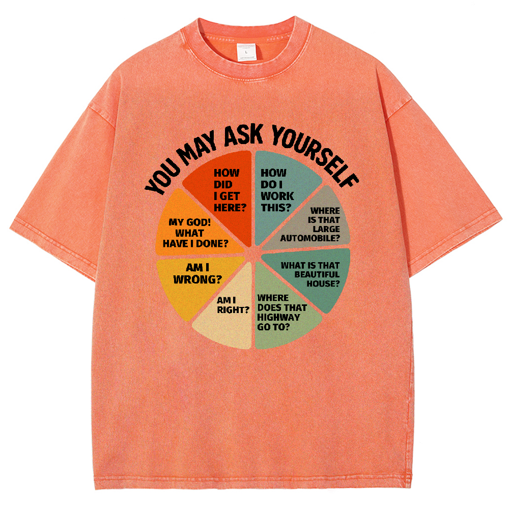 You-May-Ask-Yourself Vintage Distressed T-shirt