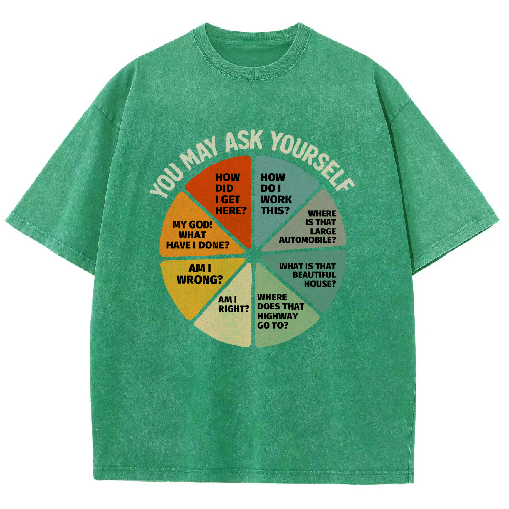 You-May-Ask-Yourself Vintage Distressed T-shirt