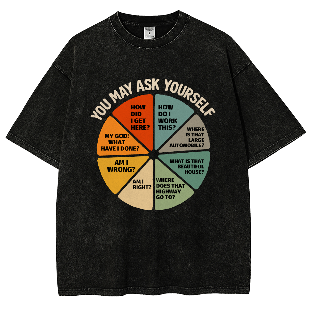 You-May-Ask-Yourself Vintage Distressed T-shirt