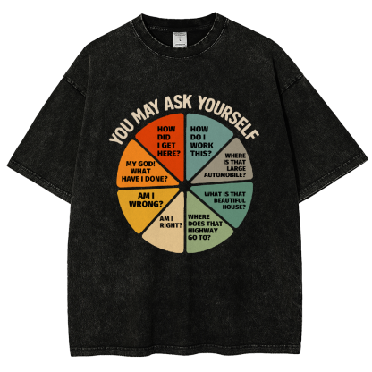 You-May-Ask-Yourself Vintage Distressed T-shirt