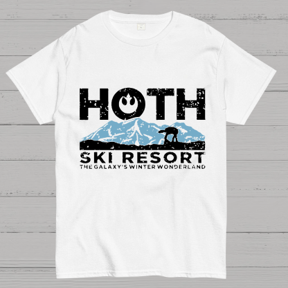 Hoth Ski Resort Casual Geeky T-Shirt
