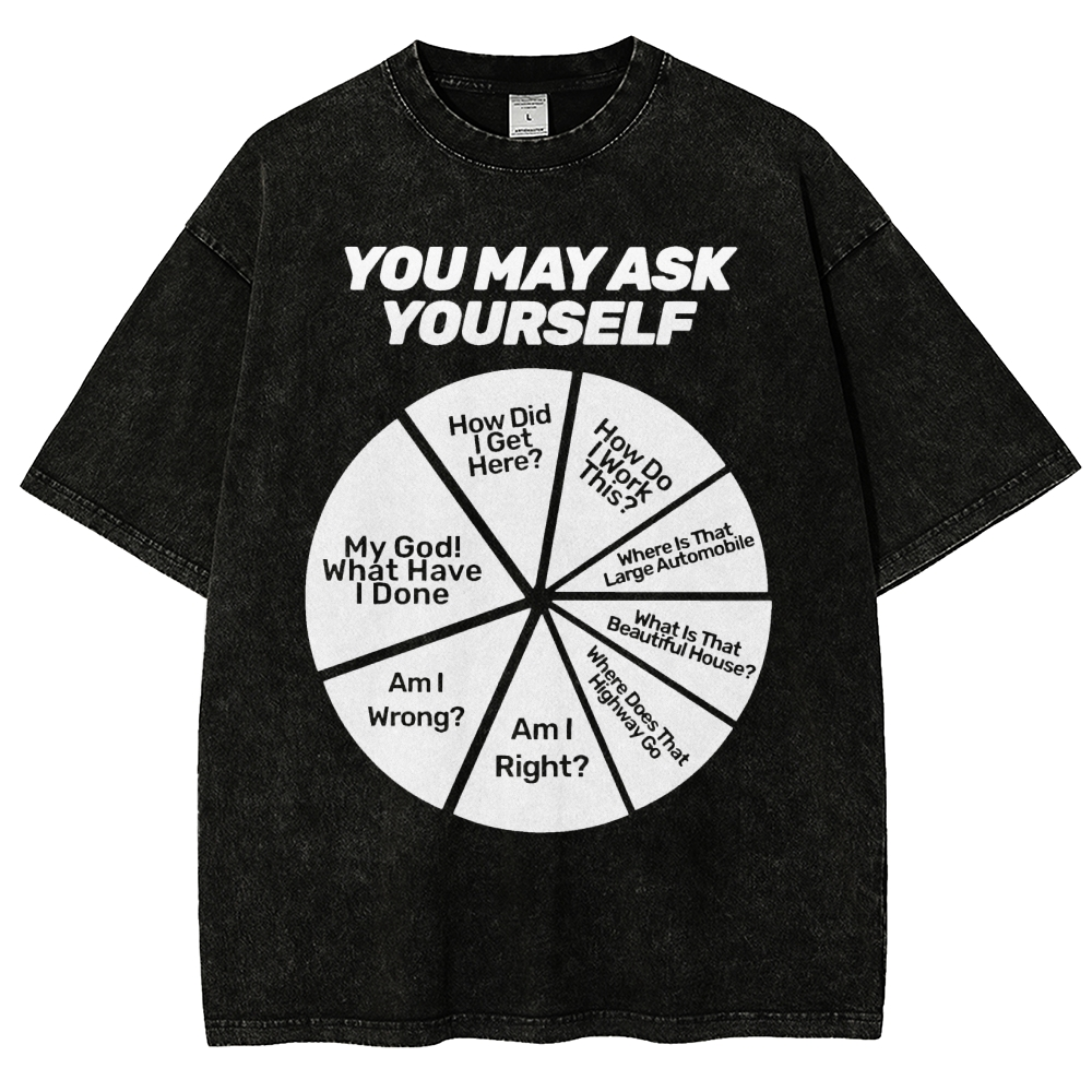 You May Ask Yourself Vintage Distressed T-shirt