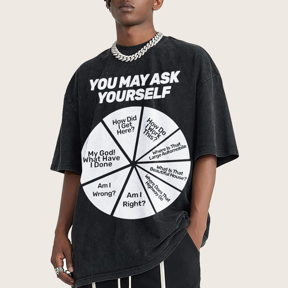 You May Ask Yourself Vintage Distressed T-shirt