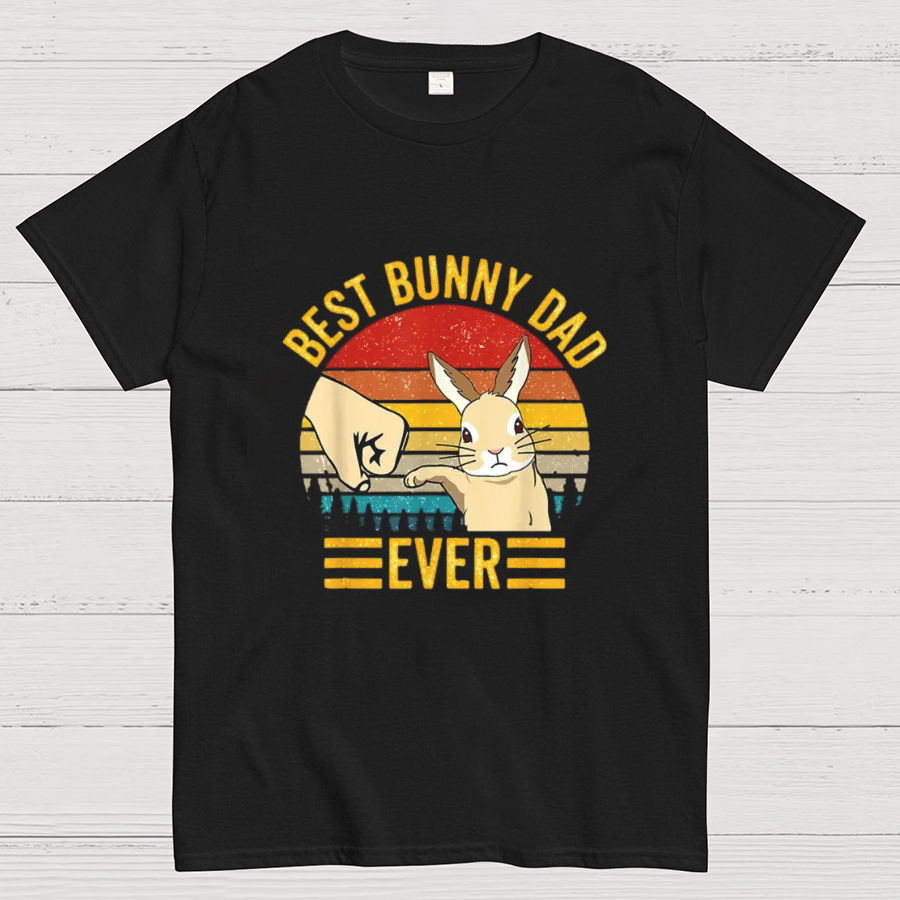 Best Bunny Dad Ever Geeky T-Shirt