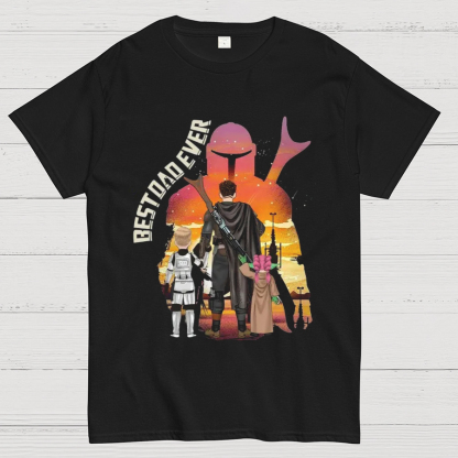Best Dad Ever - The Dadalorian Personalized Shirt Gift For Dad