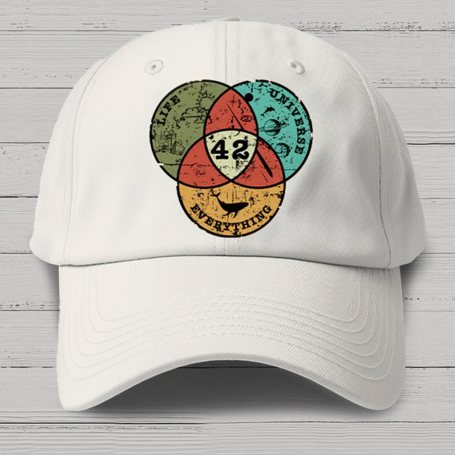 Life, the Universe & Everything Nerdy Graphic Cotton Hat
