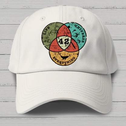 Life, the Universe & Everything Nerdy Graphic Cotton Hat