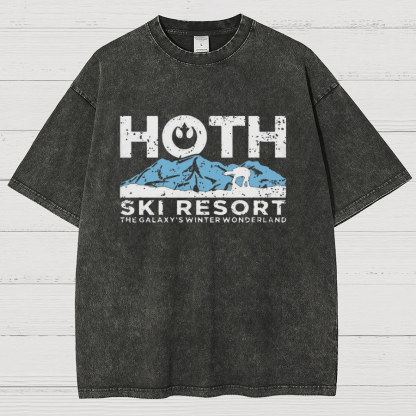 Hoth Ski Resort Vintage Distressed T-shirt