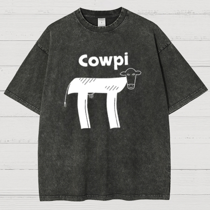 Cowpi Funny Geek Vintage Distressed T-shirt