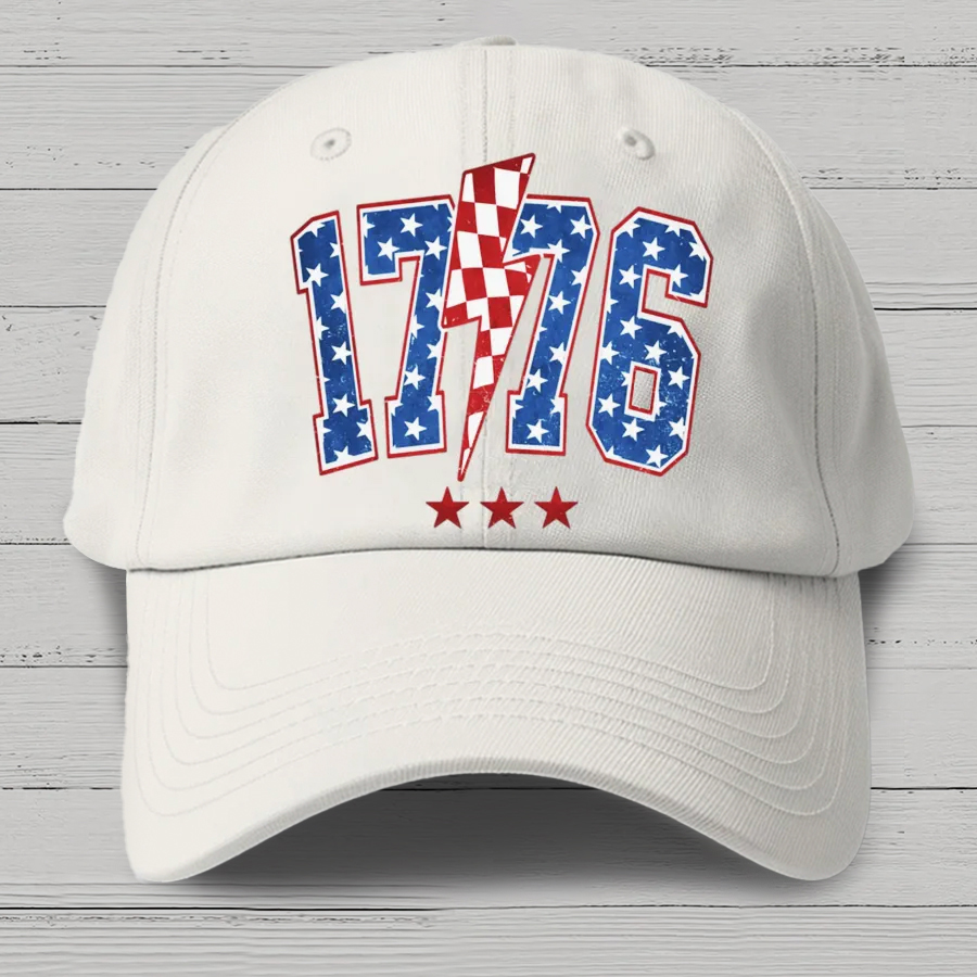 1776 America 4th of July Cotton Hat