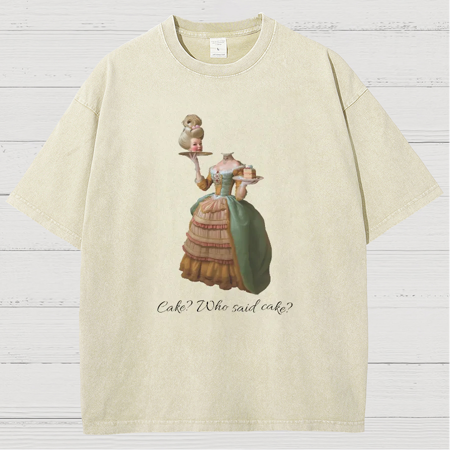 Let Them Eat Cake Vintage Distressed T-shirt