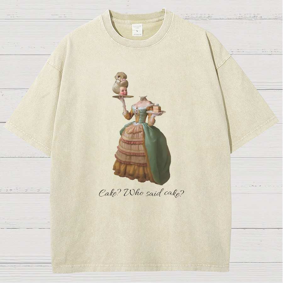 Let Them Eat Cake Vintage Distressed T-shirt