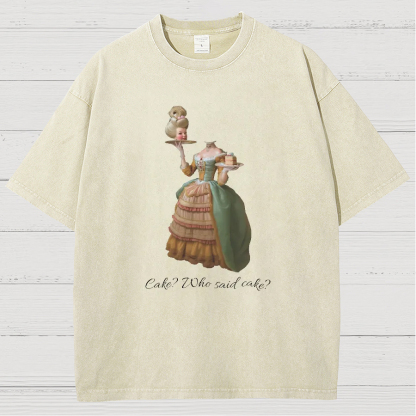 Let Them Eat Cake Vintage Distressed T-shirt