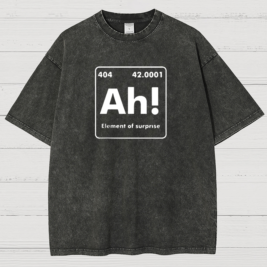 Ah! The Element Of Surprise Vintage Distressed T-shirt