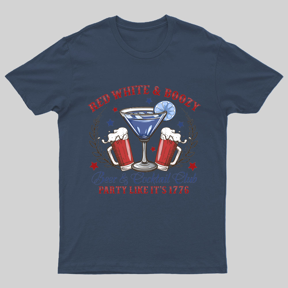 4th of July Social Club America Nerdy T-Shirt