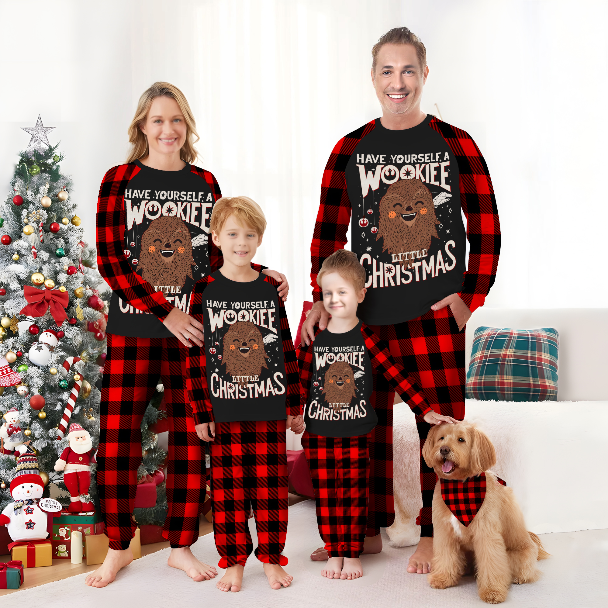 Have Yourself A Wookiee Little Christmas Family Christmas Pajamas Set