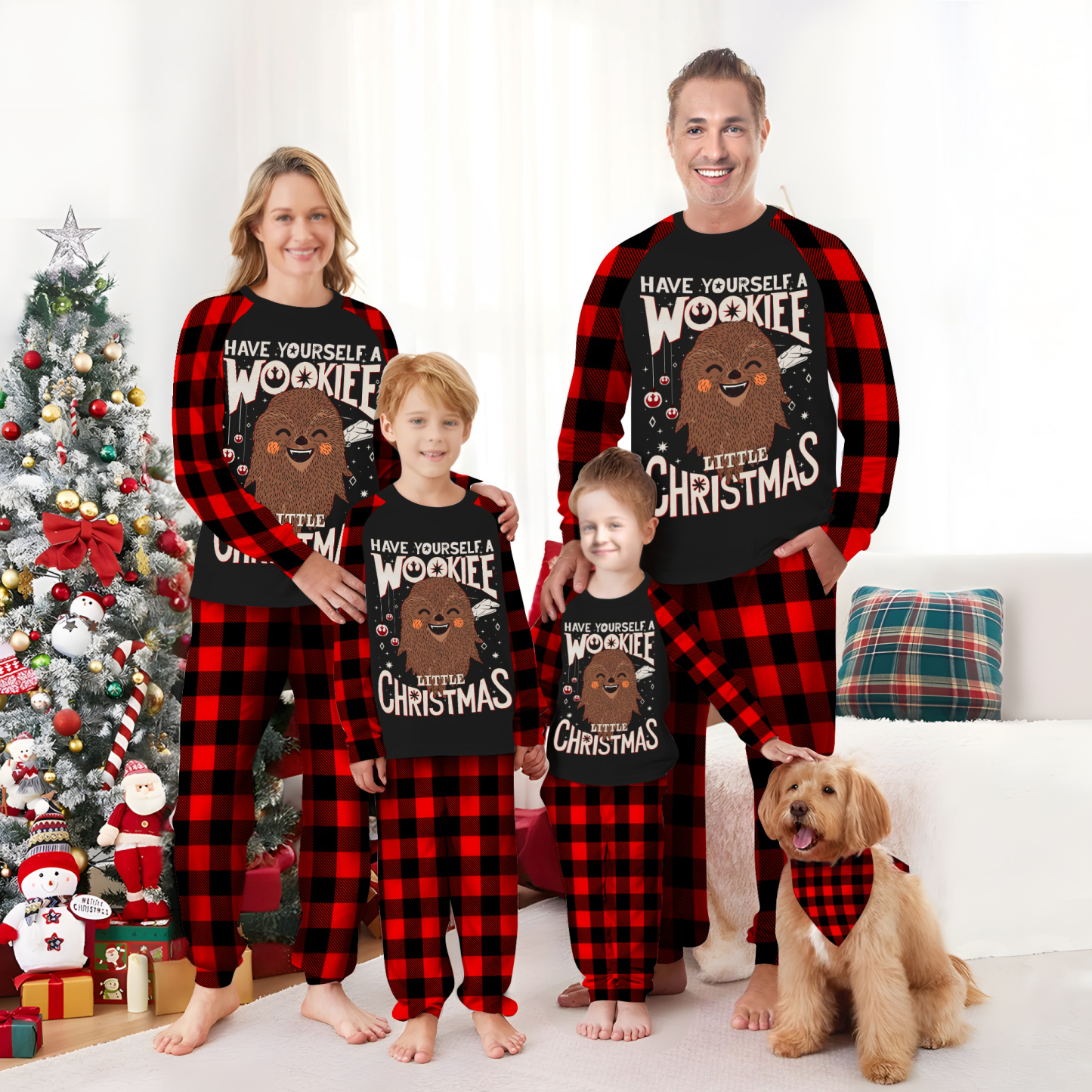 Have Yourself A Wookiee Little Christmas Family Christmas Pajamas Set