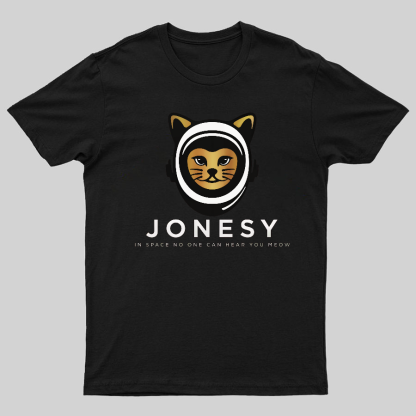 Jonesy In Space No One Can Hear You Meow Geeky T-Shirt