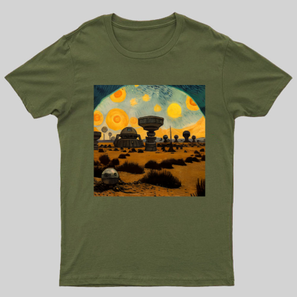 Starry Night in Mos Eisley Tatooine Nerdy T-Shirt