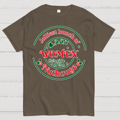 Jolliest Bunch of Women Christmas Geek T-Shirt