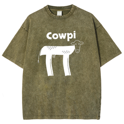 Cowpi Funny Geek Vintage Distressed T-shirt