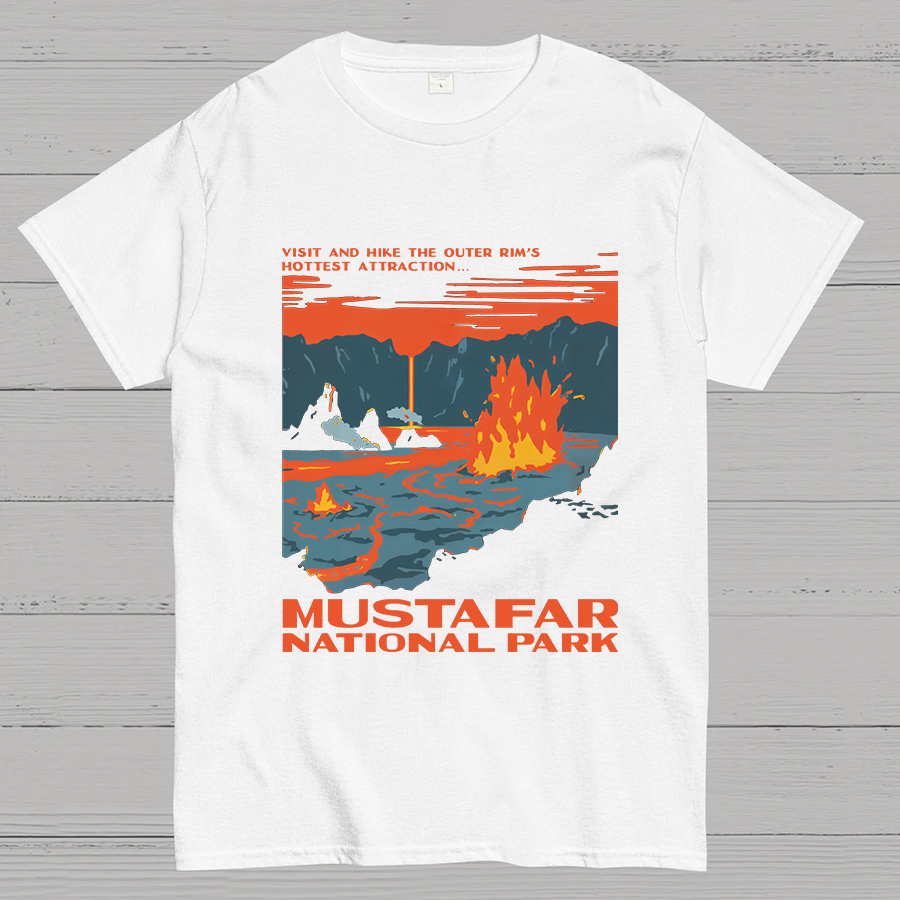 Mustafar National Park Nerdy T-Shirt