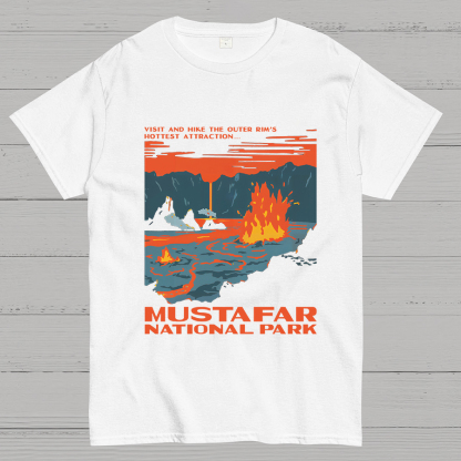 Mustafar National Park Nerdy T-Shirt