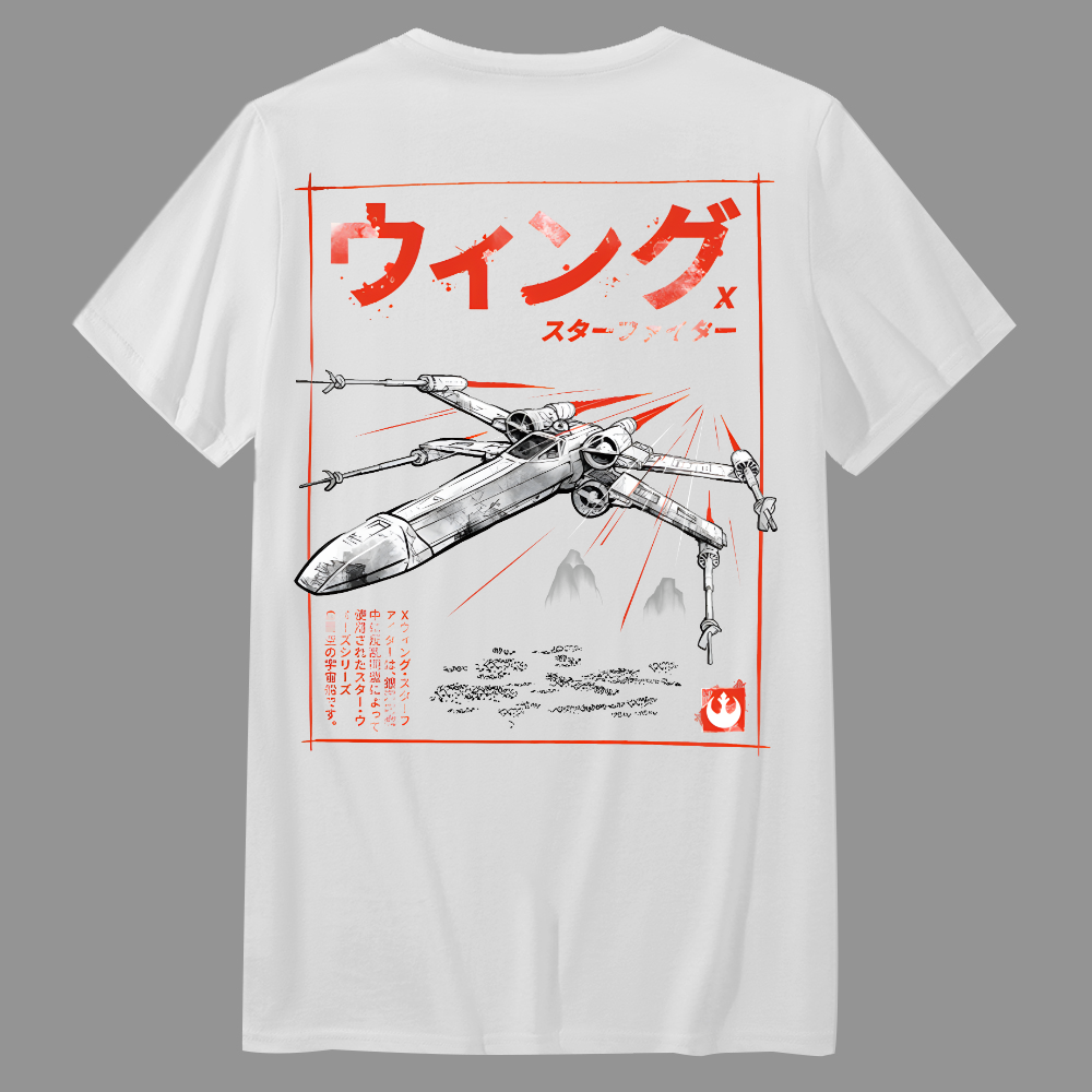 X-Wing Sumi-E Geek T-Shirt