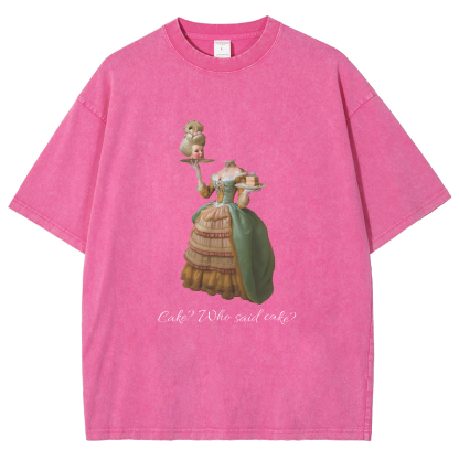 Let Them Eat Cake Vintage Distressed T-shirt