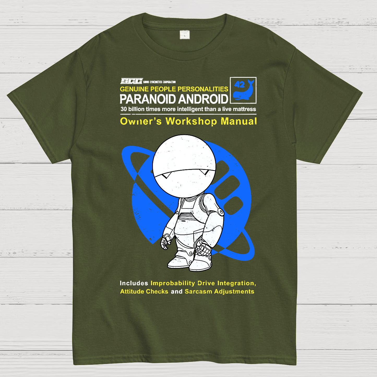 Paranoid Android Manual Geek T-Shirt