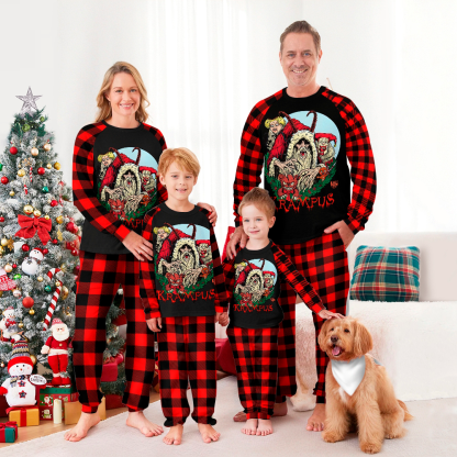 Merry Krampus Family Christmas Pajamas Set