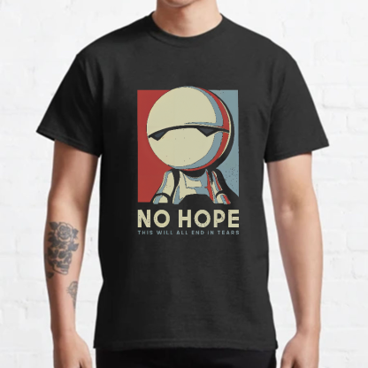No Hope Marvin Robot Geeky T-Shirt