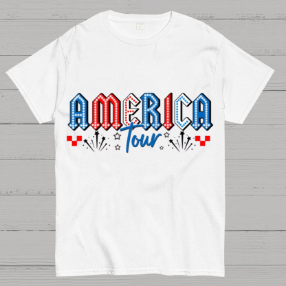 Retro America Tour 1776 Funny T-Shirt Gift