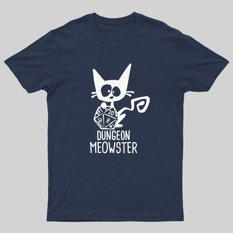 Dungeon Meowster Funny Unisex Gamer T-Shirt