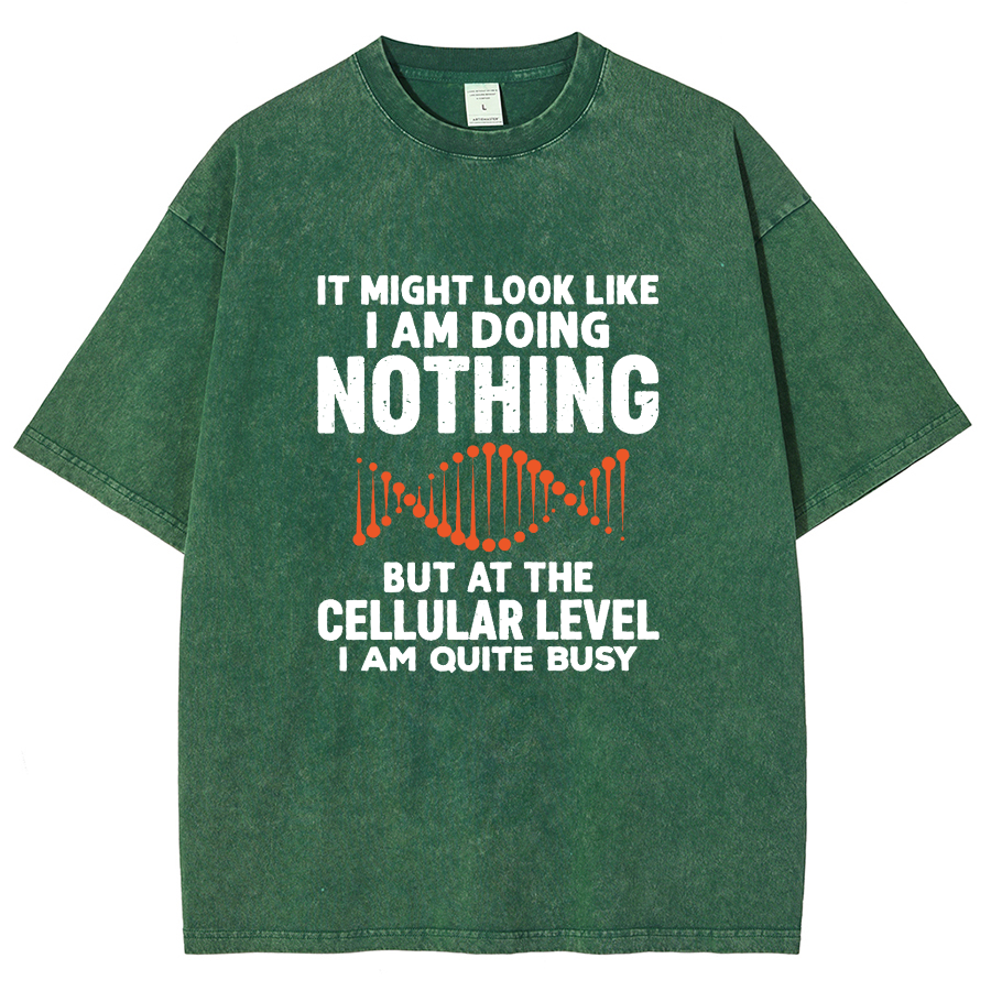 It Might Look Like I Am Doing Nothing Vintage Distressed T-shirt
