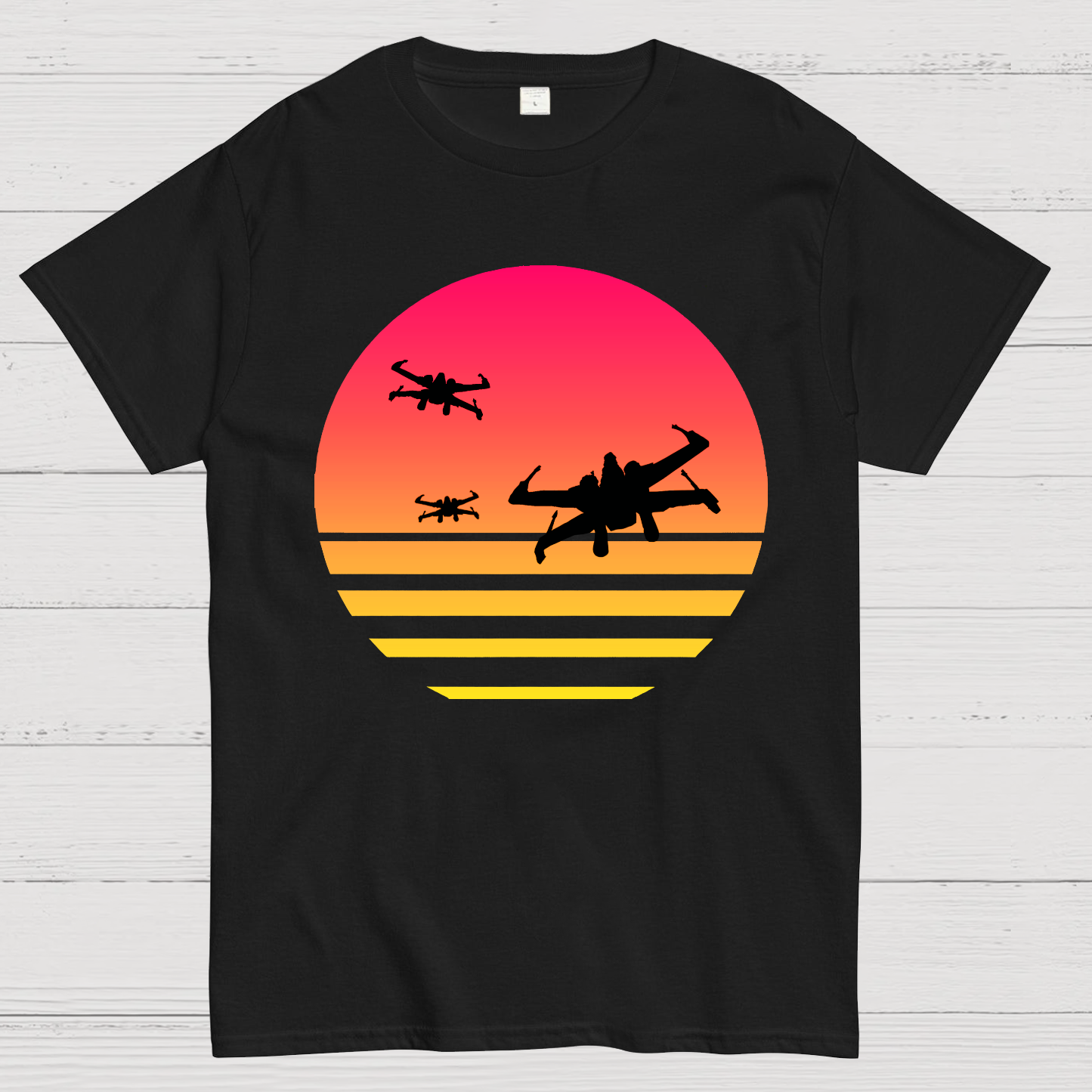 X-wing Fighter And Sunset Geek T-Shirt