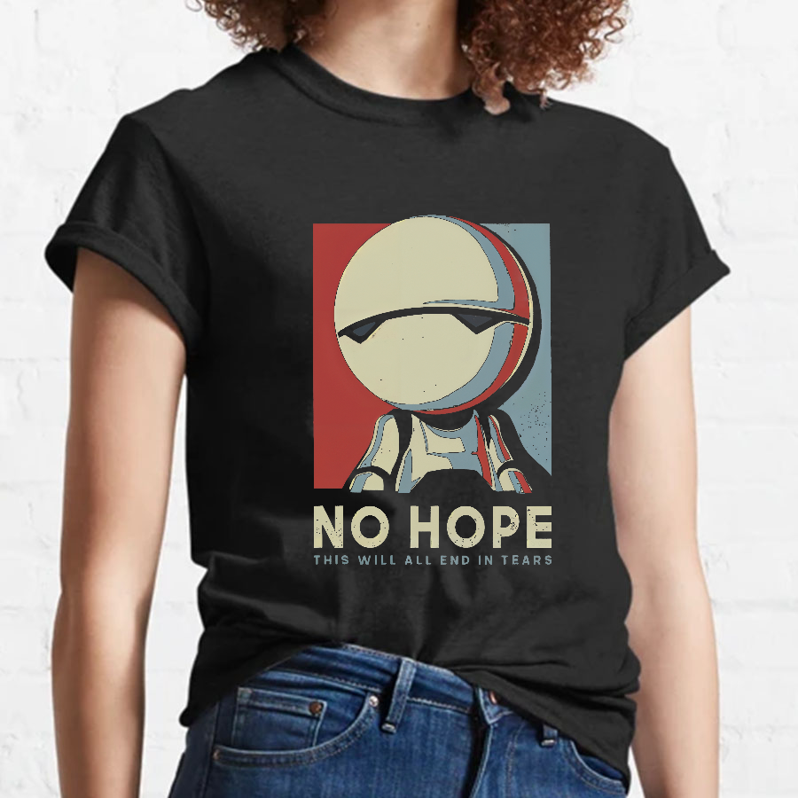 No Hope Marvin Robot Geeky T-Shirt