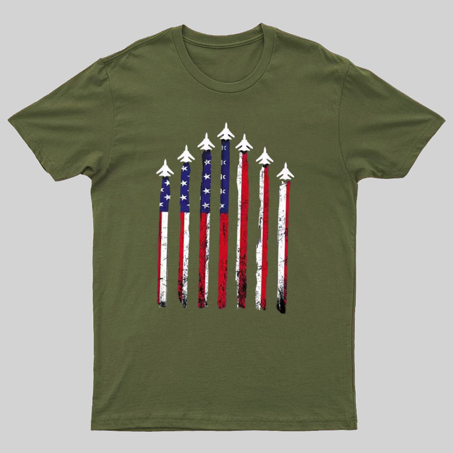 Flag 4th of July Geeky T-Shirt